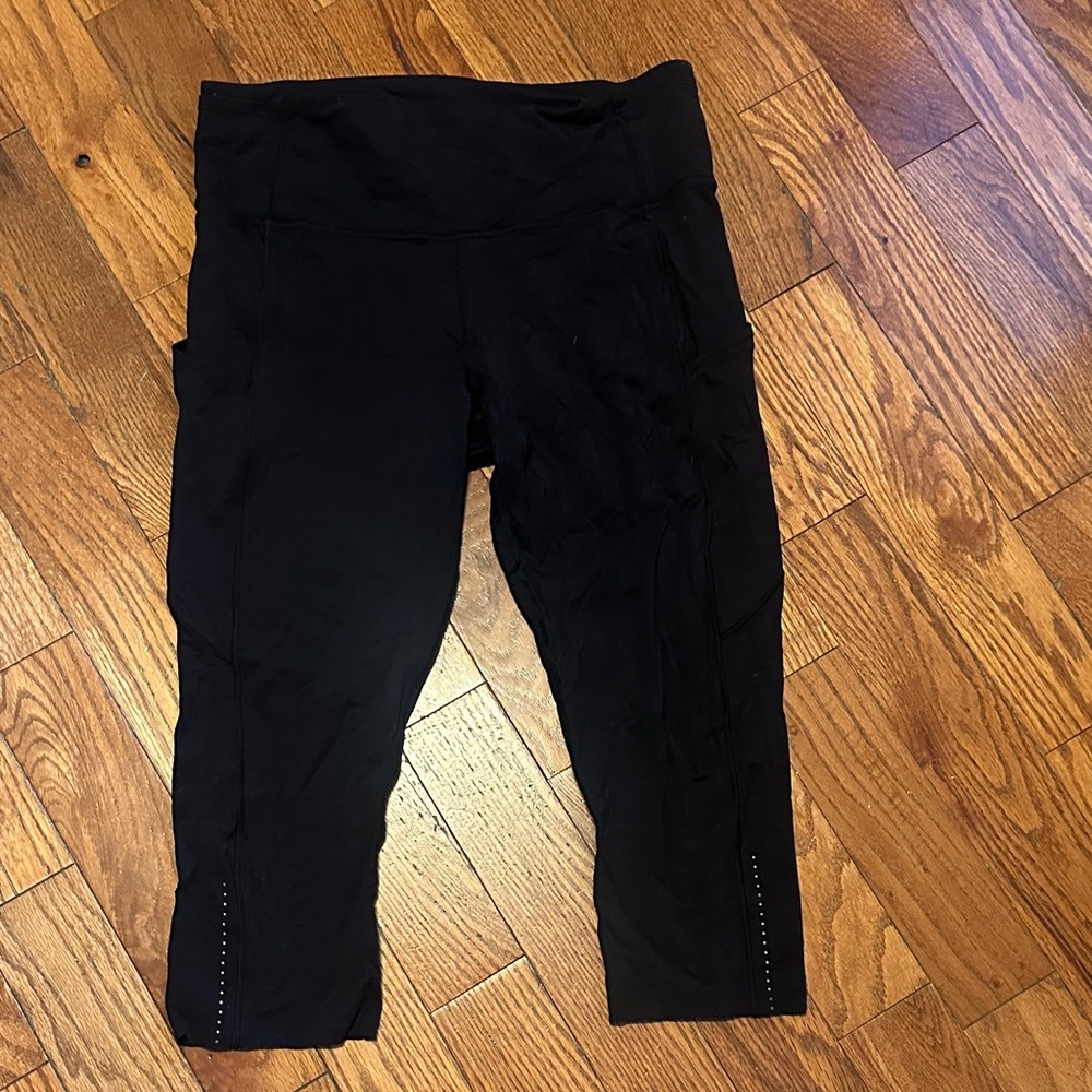 Lululemon Athletica Black Leggings with Logo